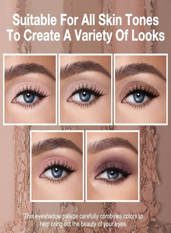Hxssll Matte Nude Eyeshadow Palette – 5-Color Neutral Peach Brown & Taupe Eye Shadow, High Pigment Blendable Long-Lasting Soft Nude Makeup Palette for Daily Natural Looks, Mature Eyes, Blue Green Brown Eyes - Image 5